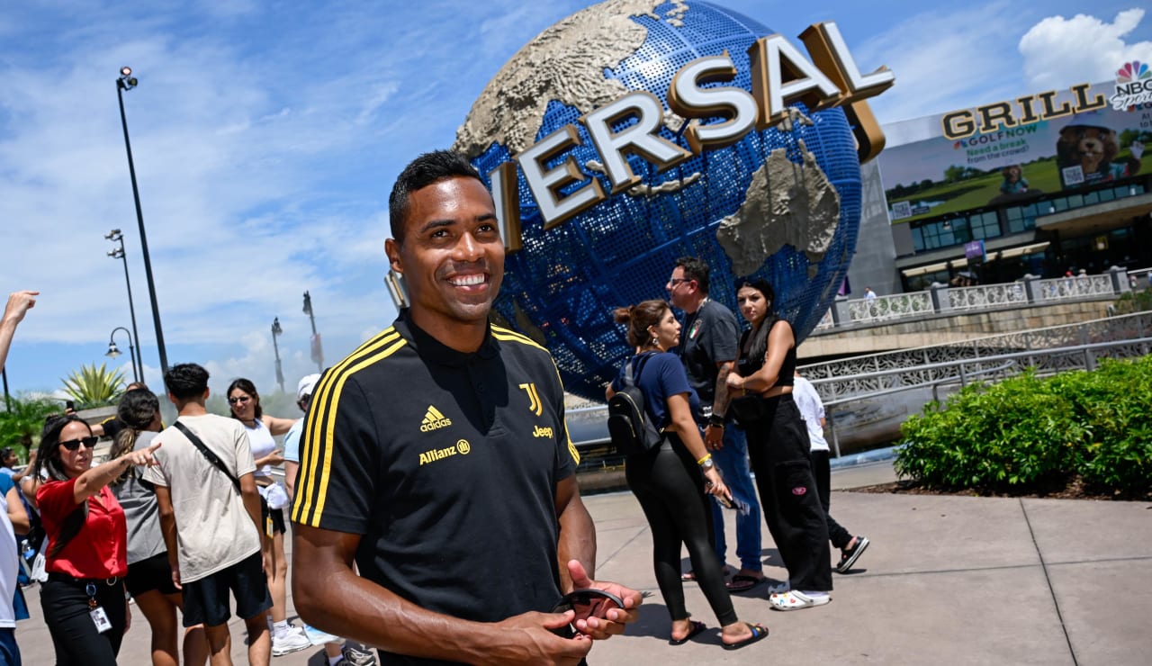 Jogadores do Juventus visitam Universal Orlando