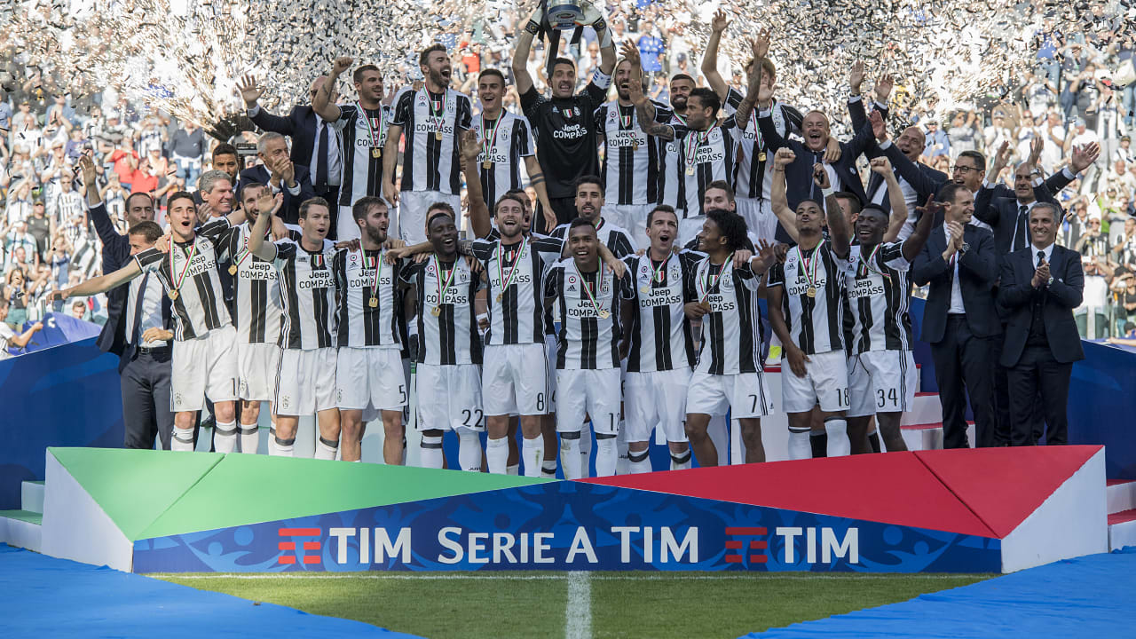 Juventus 2017-18 Serie A Championship Celebrat