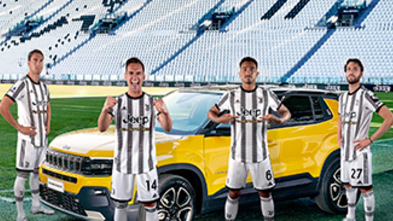 Juventus FC to debut special celebratory Jeep Avenger team shirt, Jeep