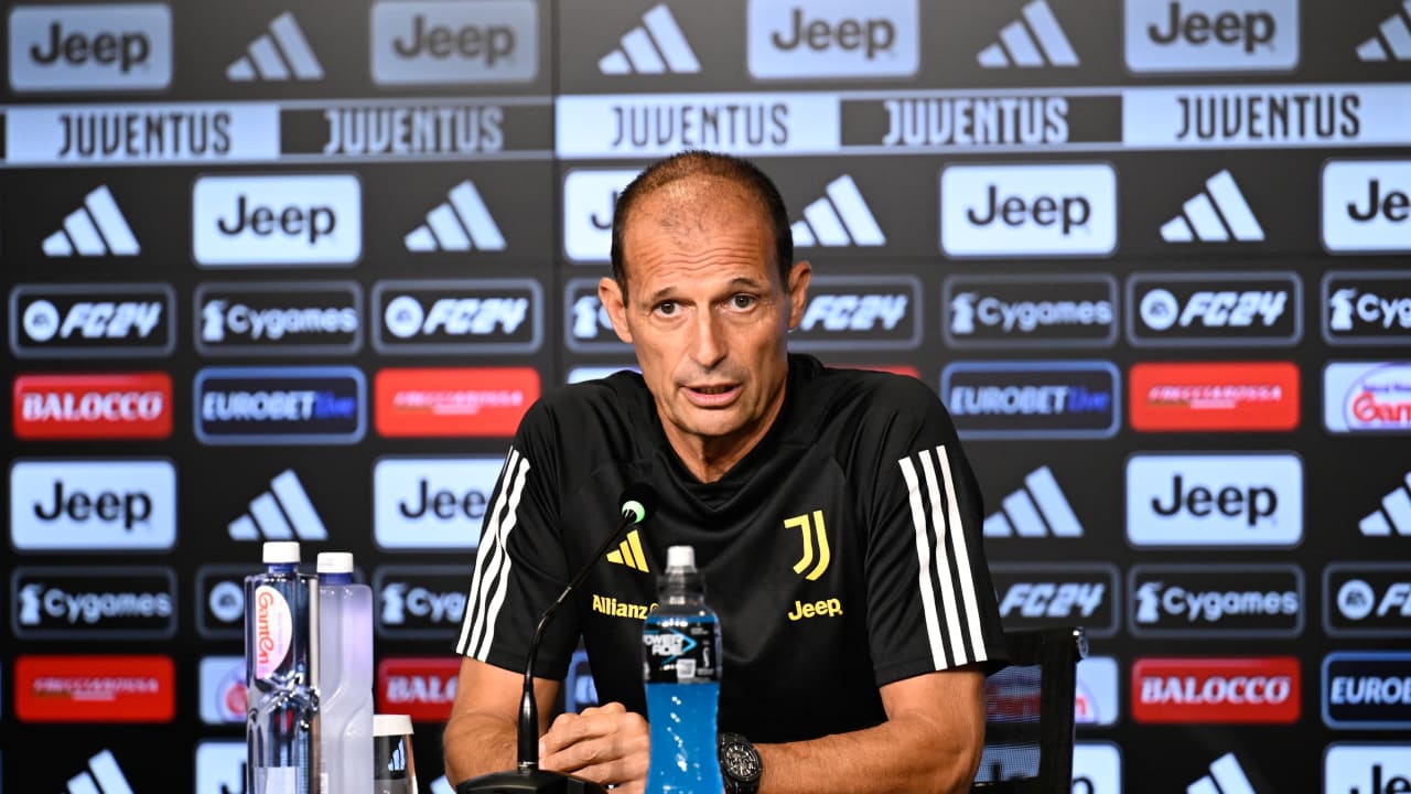 Coach Allegri Previews Juventus Hellas Verona Juventus Tv