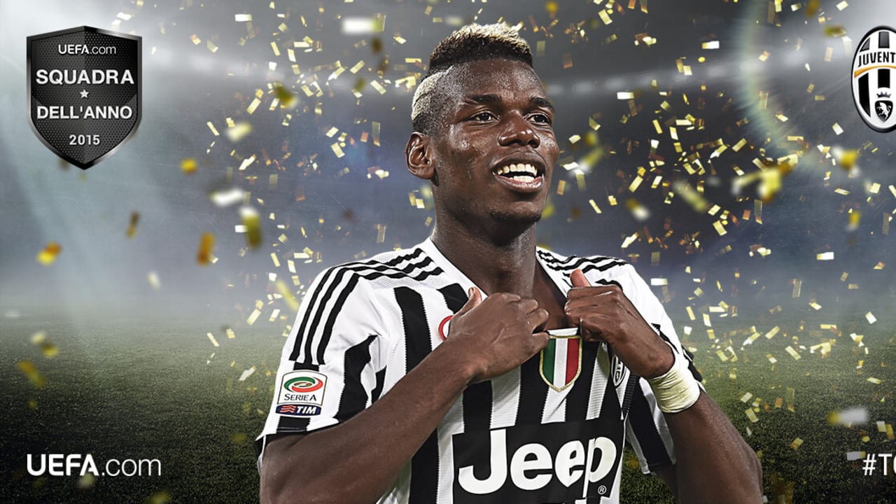 Paul Pogba Nel UEFA Team Of The Year 2015 - Juventus