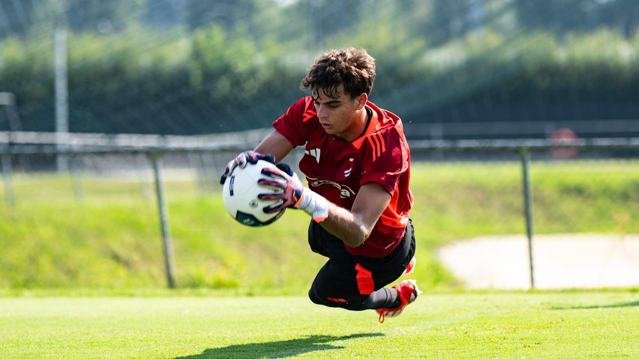 Matteo Fuscaldo in allenamento a Vinovo