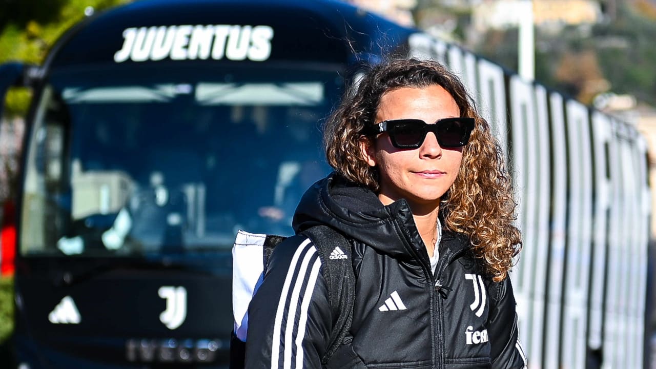 Arianna Caruso prima di Sampdoria-Juventus Women del 16 dicembre 2023