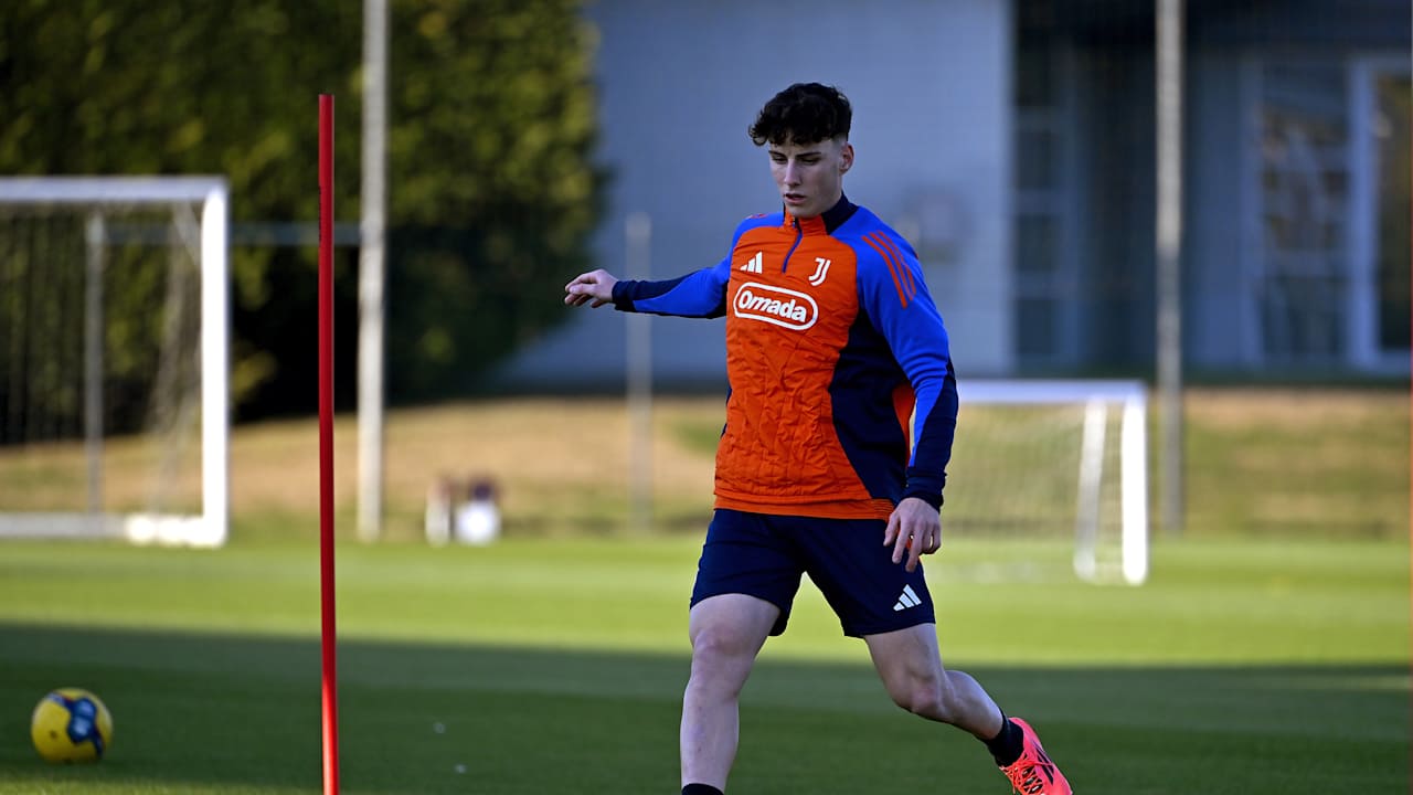 Federico Macca in allenamento a Vinovo