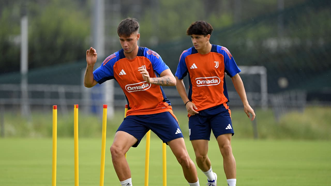 Nicolò Cudrig e Nicolò Ledonne in allenamento a Vinovo