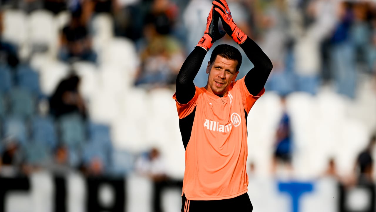 Szczesny durante il warmup