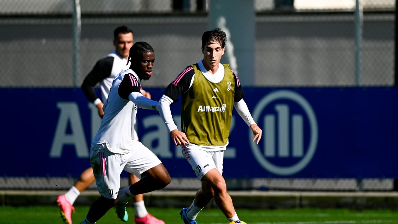 Bianconeri in allenamento alla Continassa