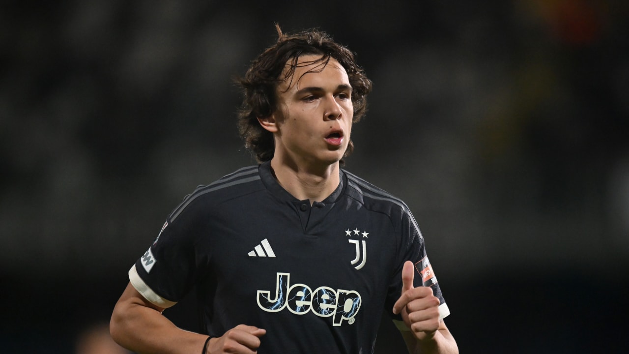 Martin Palumbo in campo durante Cesena-Juventus Next Gen