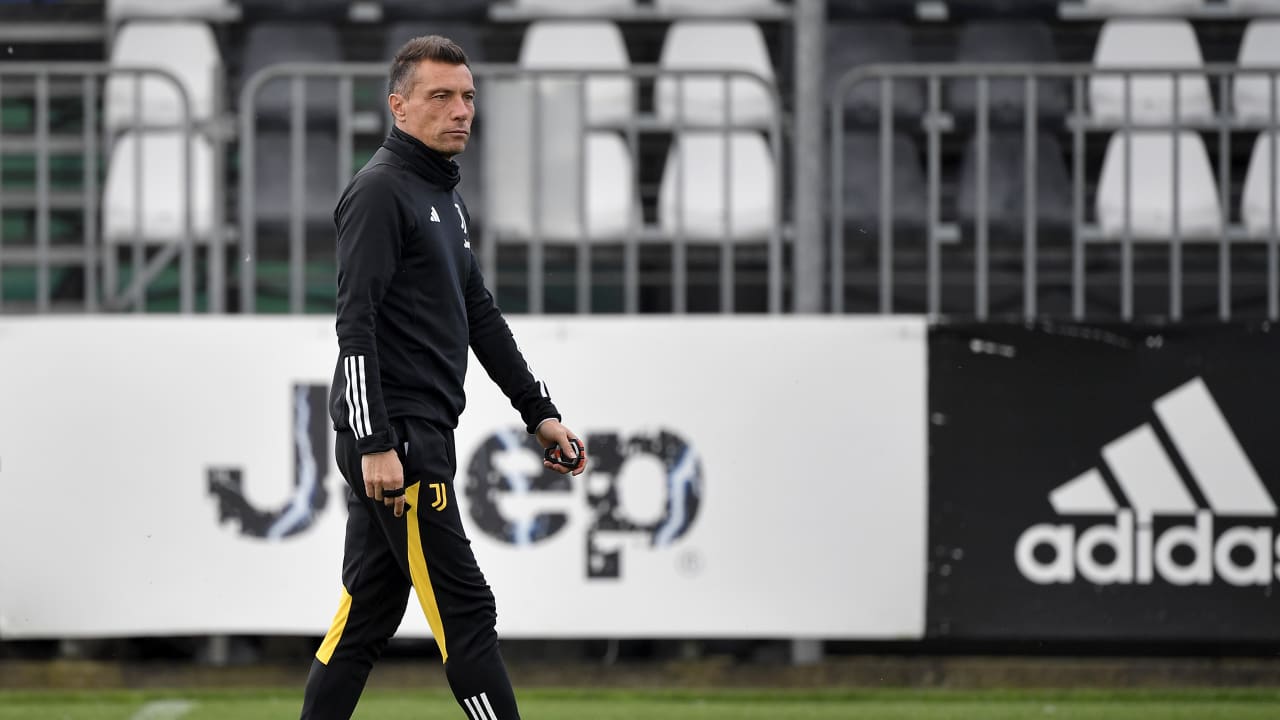 Massimo Brambilla in allenamento a Vinovo