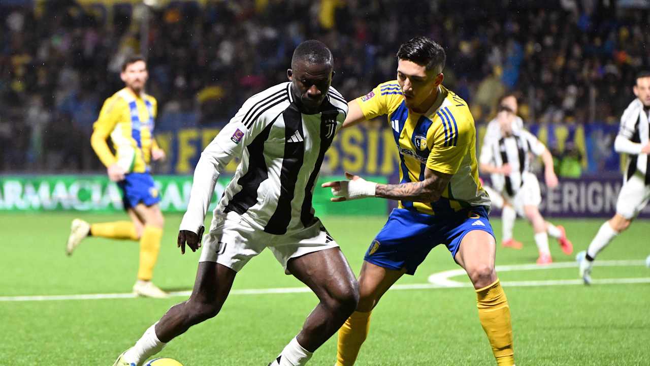 Afena-Gyan in azione durante Audace Cerignola-Juventus Next Gen