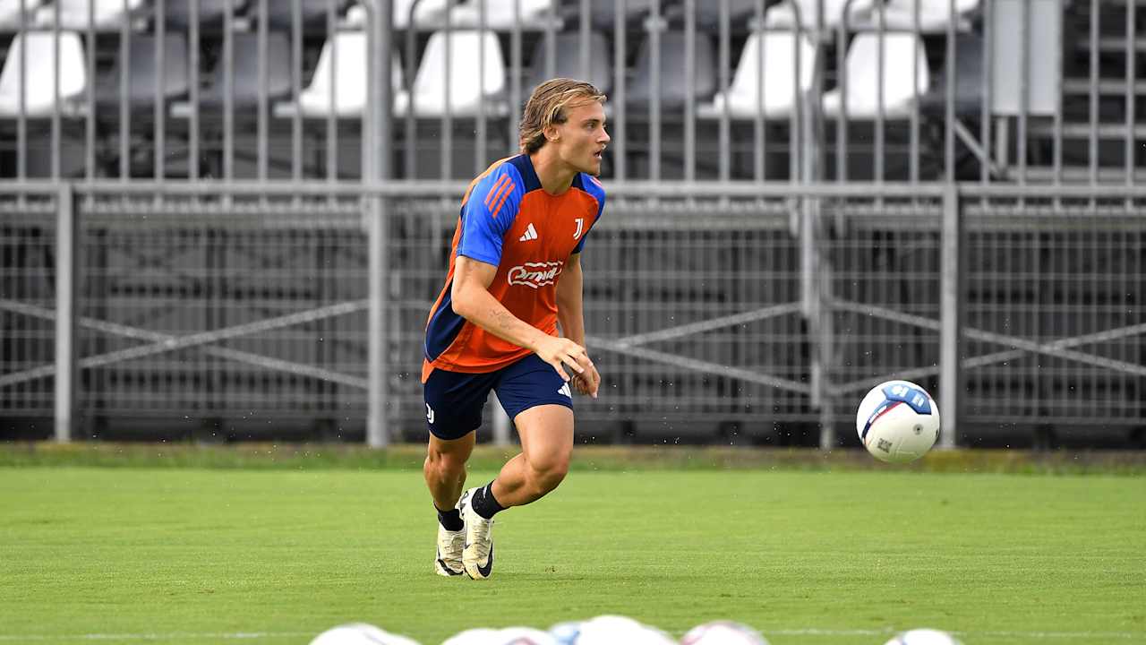 Gabriele Mulazzi in allenamento a Vinovo