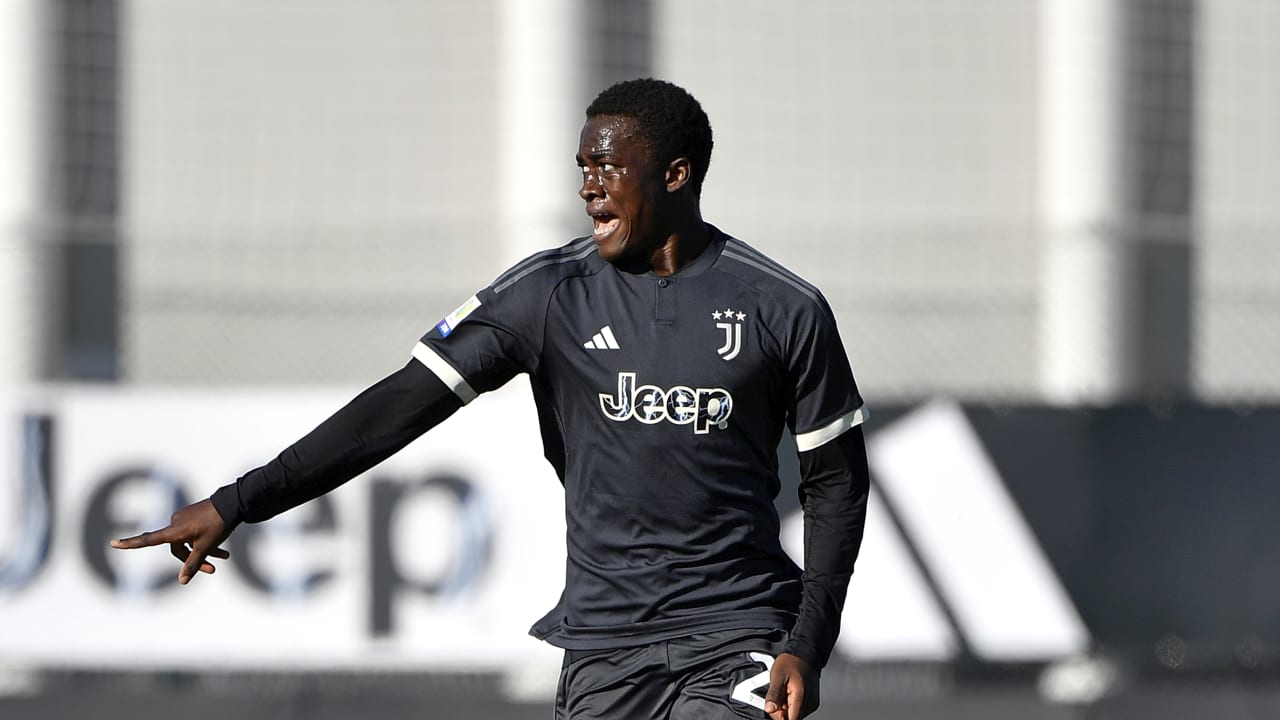 Valdes Ngana in azione durante Juventus Primavera-Atalanta Primavera