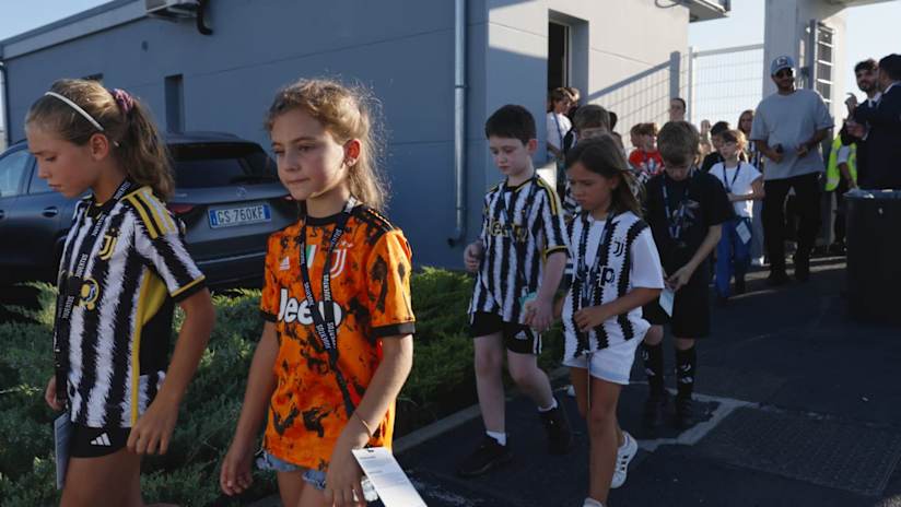 Juventus-Como | Bimbi in campo