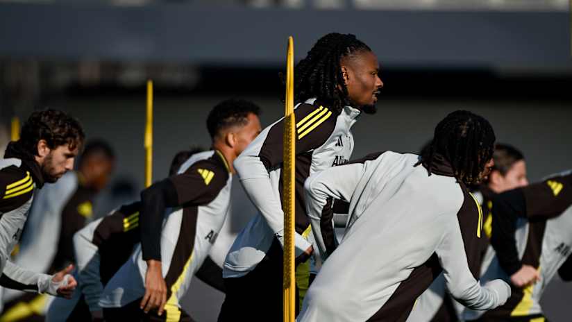 Juventus training ahead of UCL match against Aston Villa