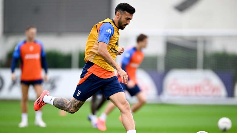 Juventus training ahead of Monza