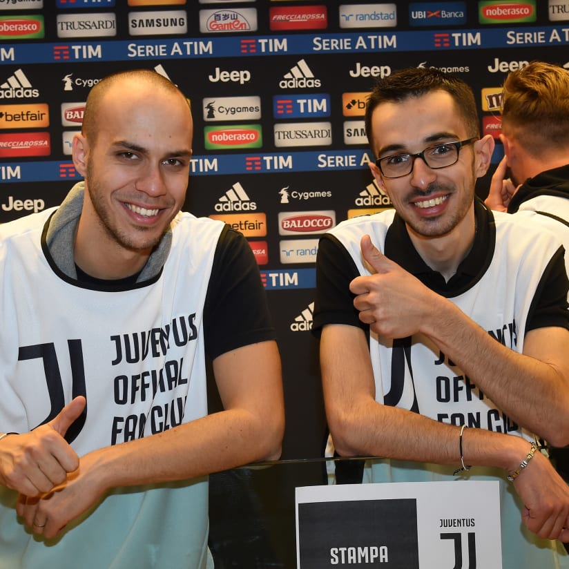 Juventus-Lazio, walkabout Official Fan Club