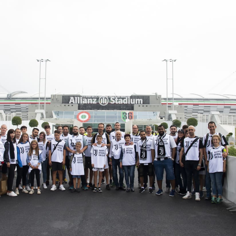 Juventus-Sassuolo, walk about Official Fan Club