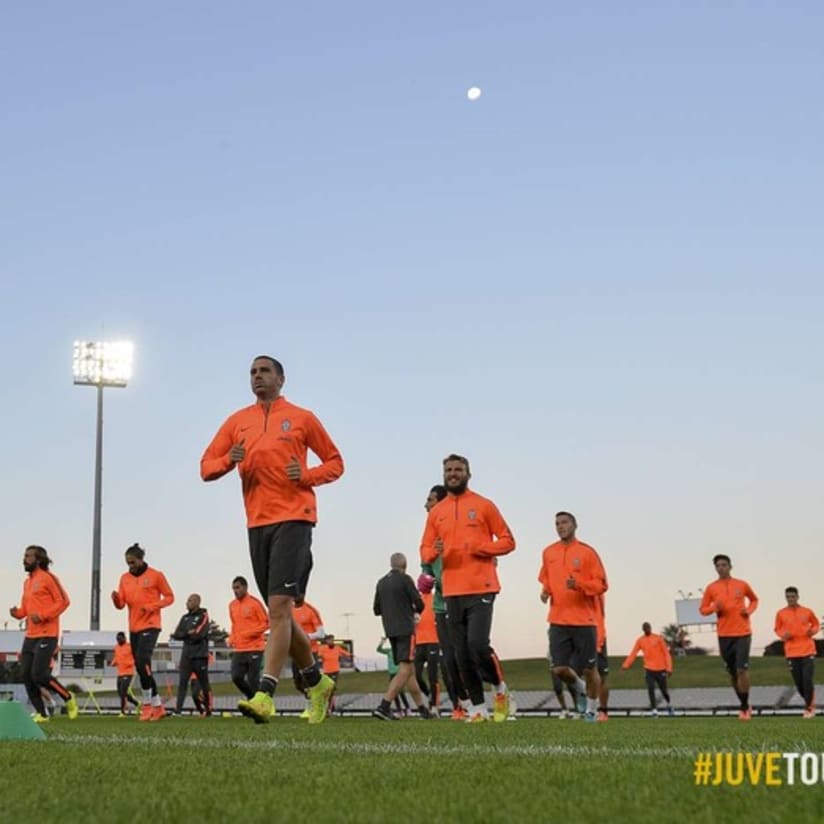 #JuveTour, il primo allenamento australiano