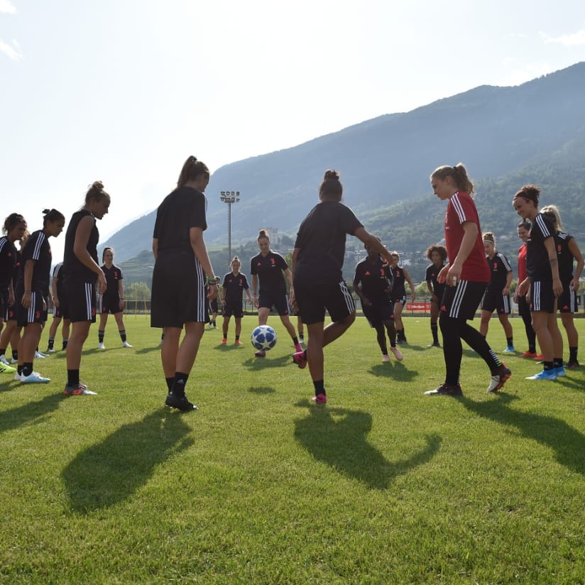 Juve Women continue training in Aymavilles