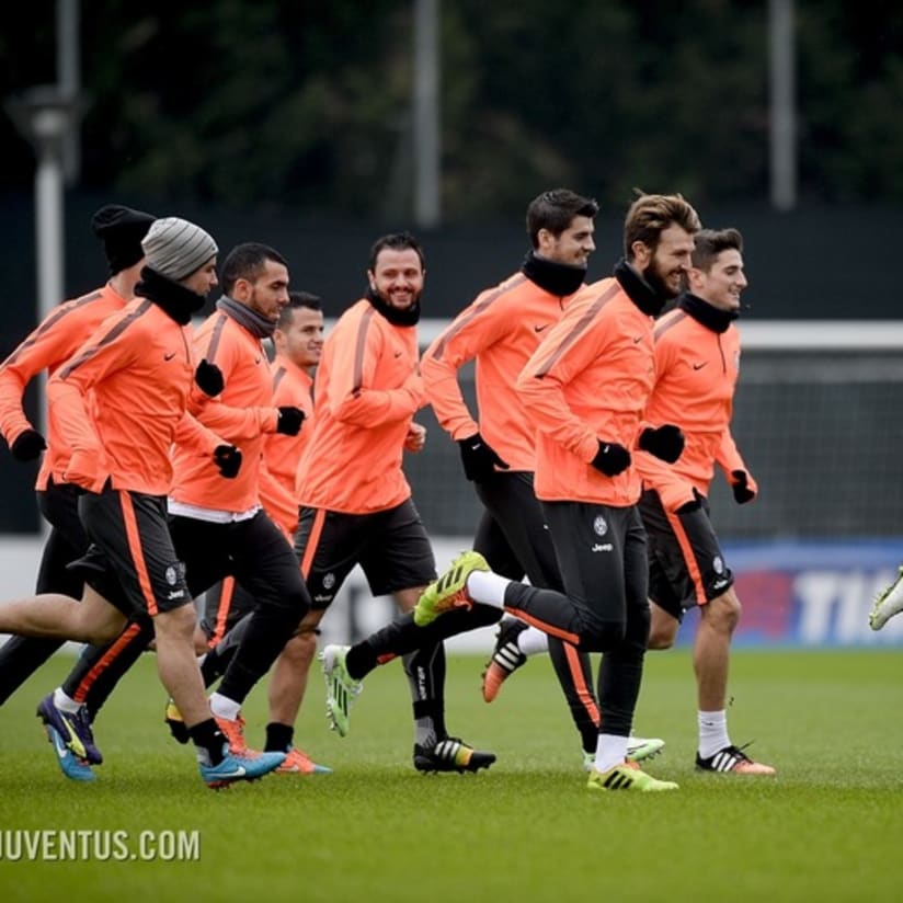 E ora #JuveAtletico! L'allenamento a Vinovo dopo la trasferta del Franchi 