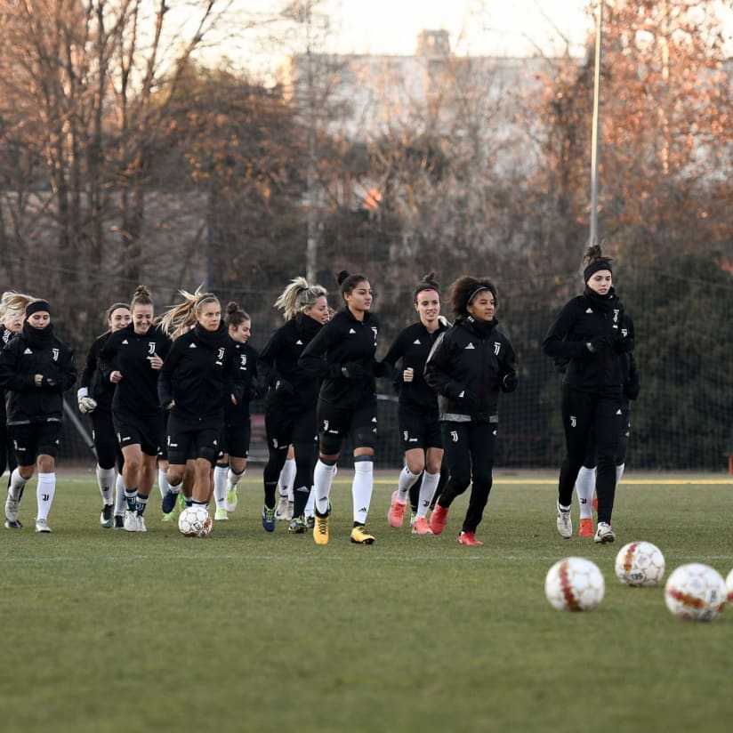Juventus Women work towards Fiorentina match