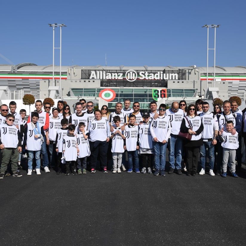 Juventus - Empoli, walk about Official Fan Club