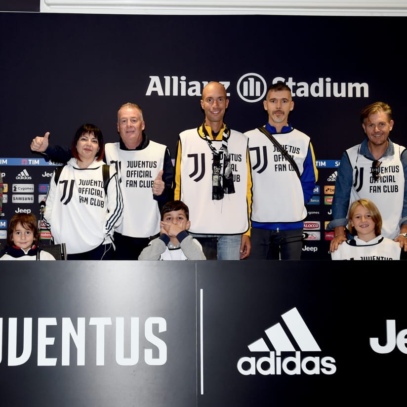 Juventus-Fiorentina, walkabout Official Fan Club