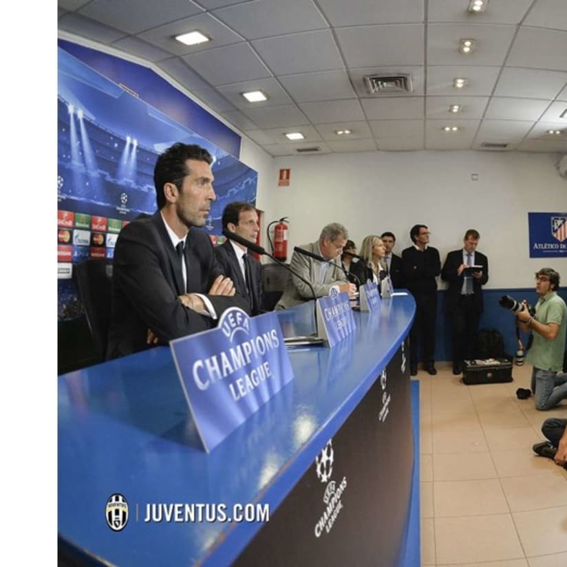 Buffon parla ai media a Madrid #AtleticoJuve