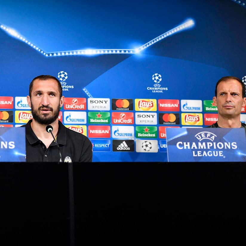 Media Day, la conferenza stampa di Allegri e Chiellini