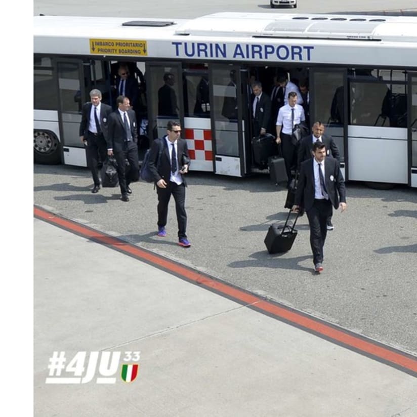 Juve touch down in Madrid!