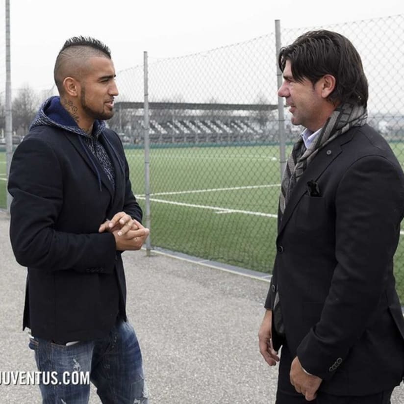 Vidal e Salas incontrano a Vinovo i giovani campioncini cileni 