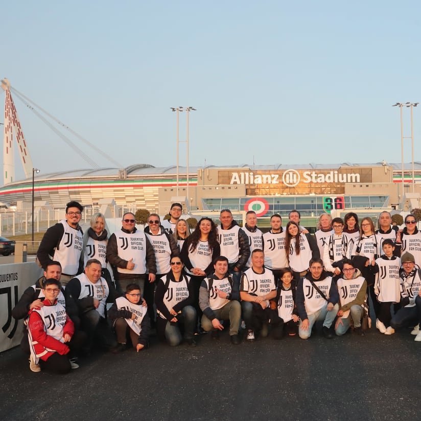 Juventus - Udinese, walk about Official Fan Club