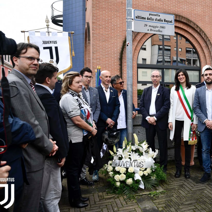 Nasce la piazzetta "Vittime dello stadio Heysel"