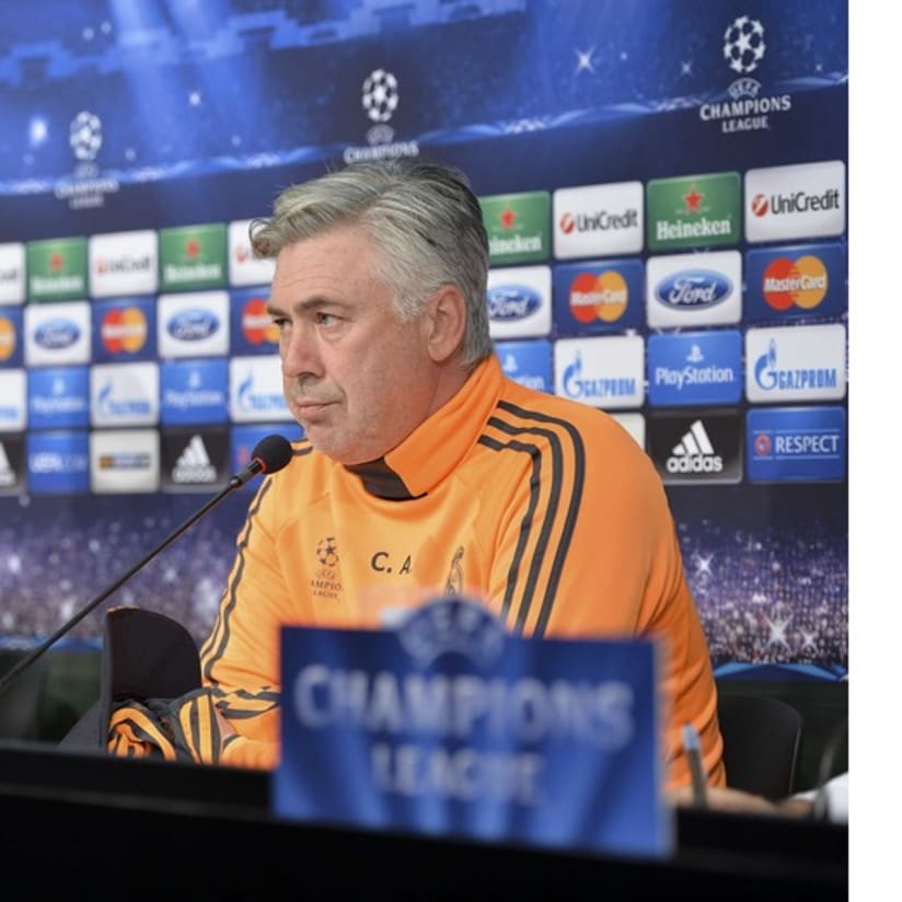 Ancelotti e Varane in conferenza allo Stadium - Ancelotti and Varane's press conference at Juventus Stadium