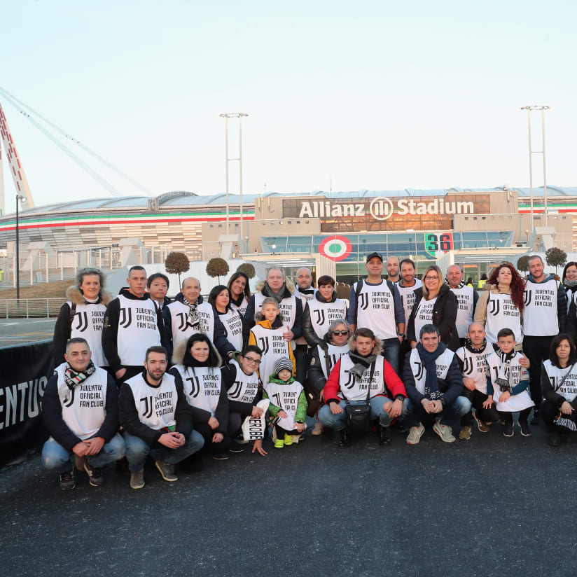 Juventus - Frosinone, walk about Official Fan Club