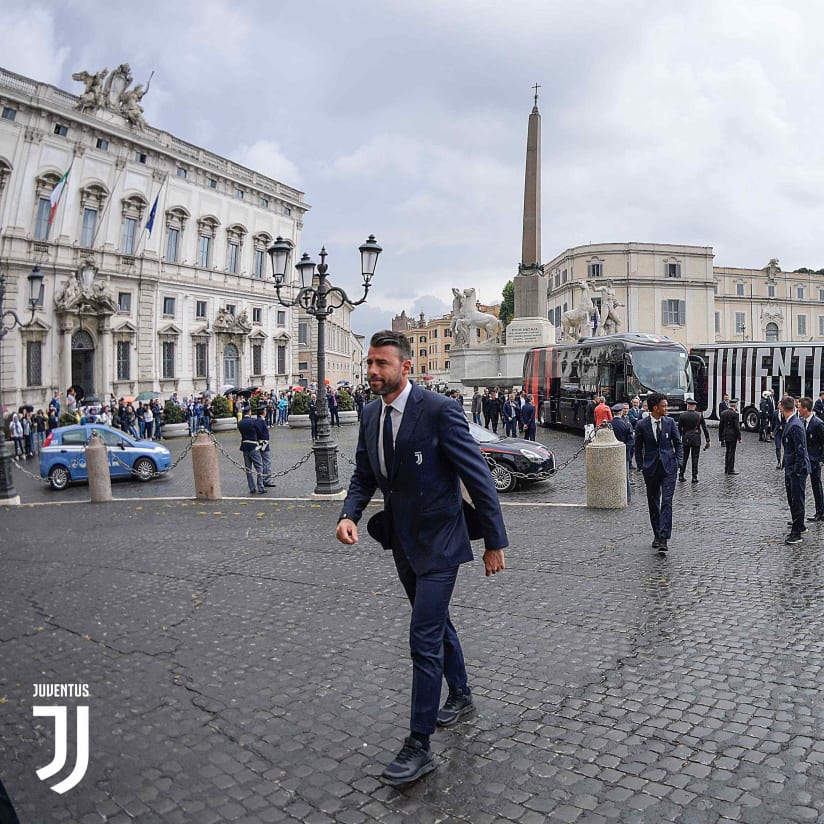 Juventus and Milan visit Quirinal Palace