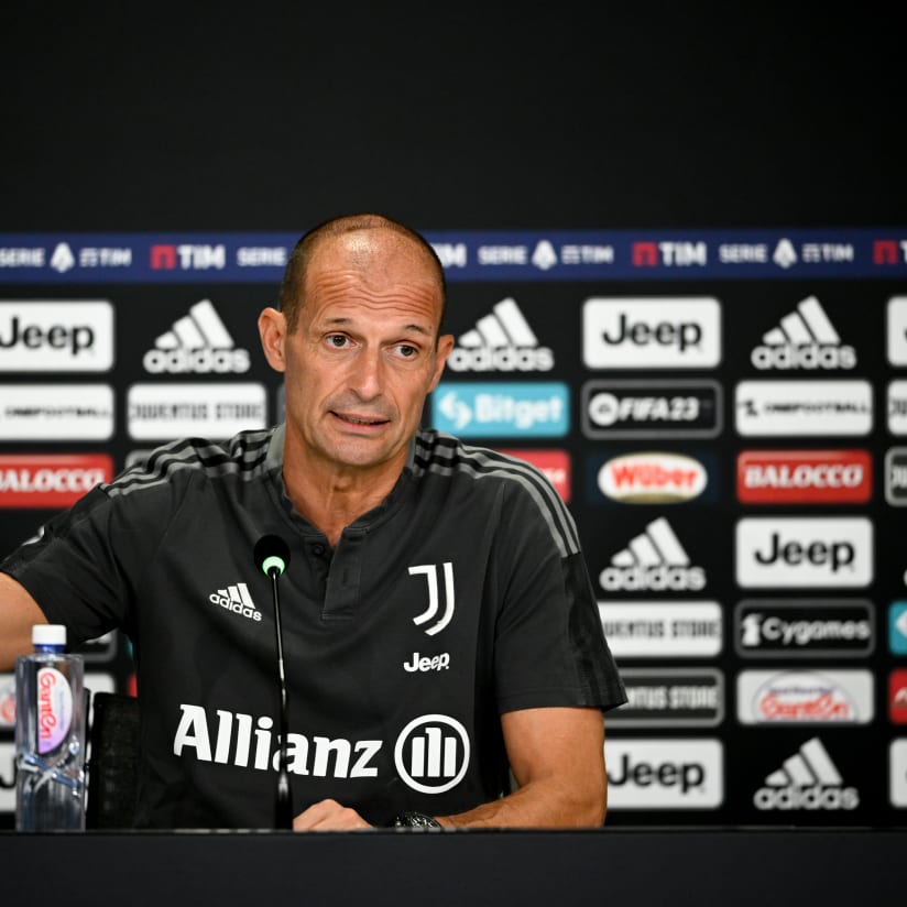 Allegri: «Con il Milan con lucidità e personalità»