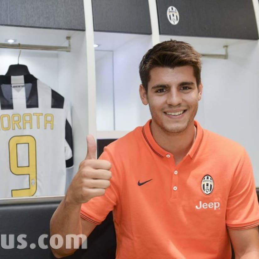 Morata discovers Juventus Stadium