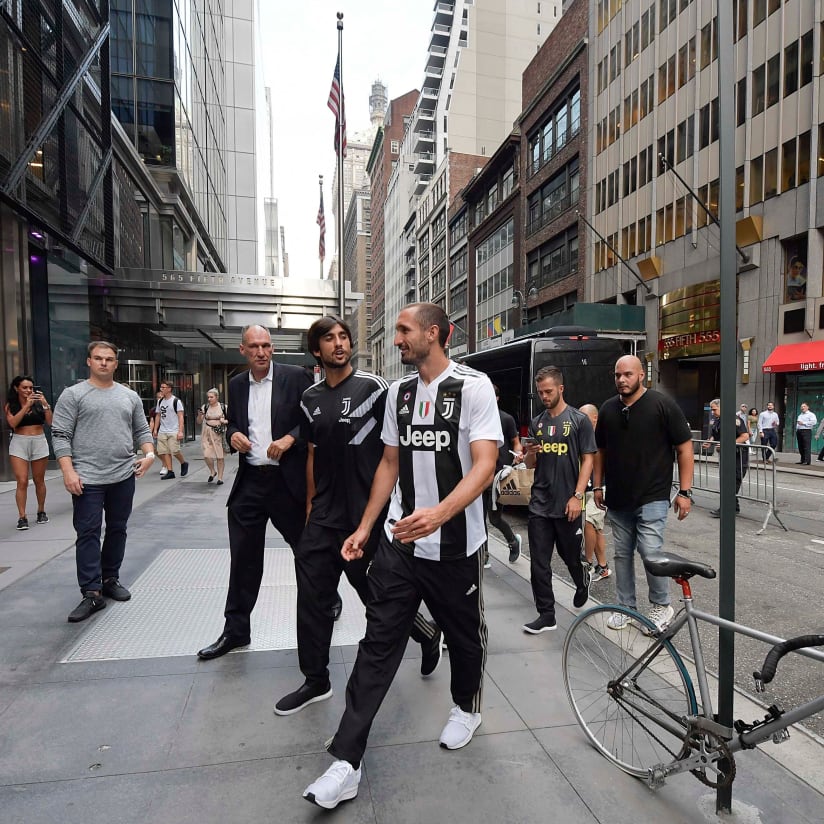 Juventus visit adidas NYC store