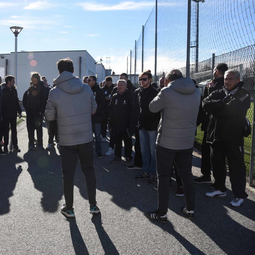 I tecnici delle Scuole Calcio Juventus a Vinovo 