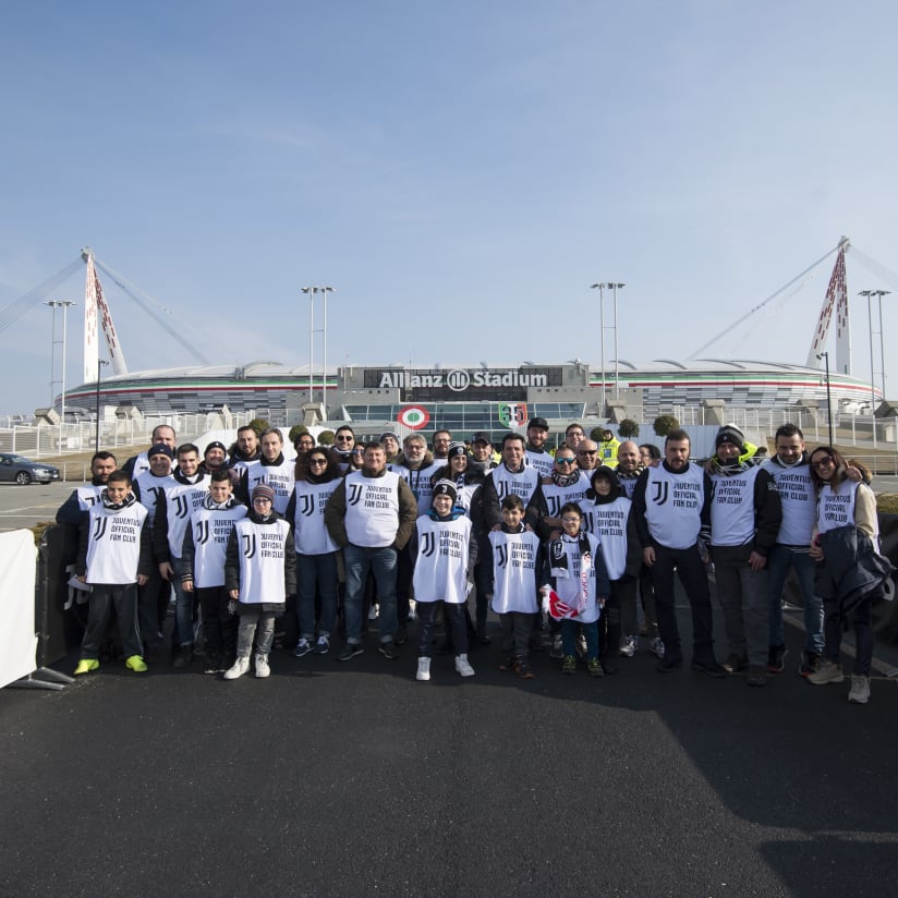 Juventus-Sassuolo, walk about Official Fan Club