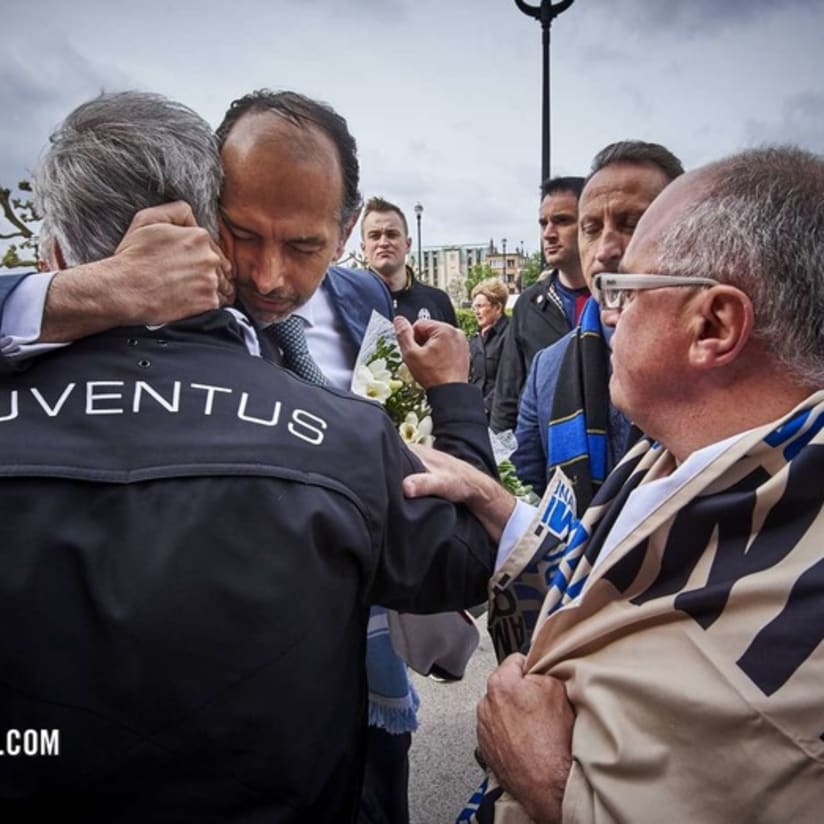 Memorial ceremony in Brussels for the victims of the Heysel disaster