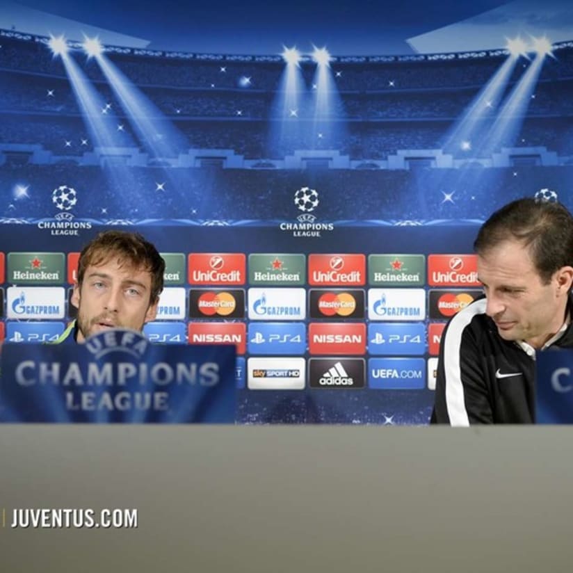 Marchisio in conferenza alla vigilia della sfida con l'Atletico