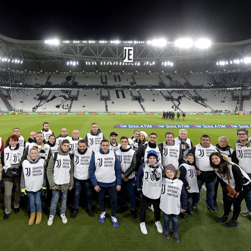 Juventus-Crotone, walkabout Official Fan Club