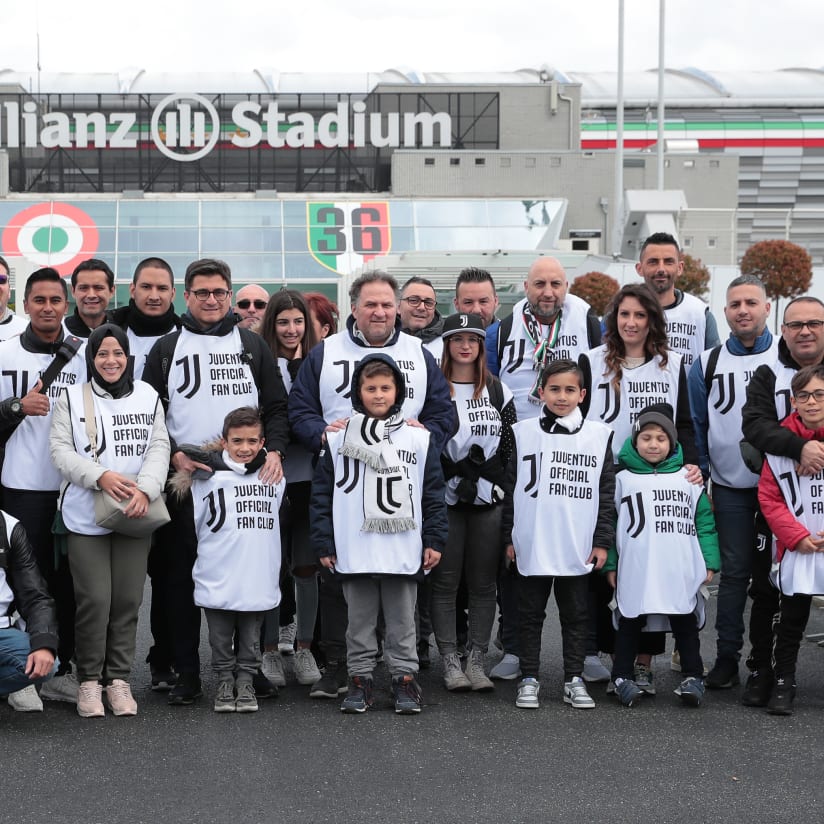 Juventus - Milan, walk about Official Fan Club