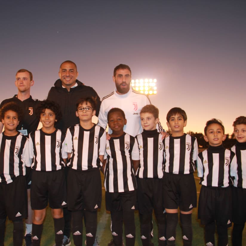 With David Trezeguet at Juventus Academy Riyadh