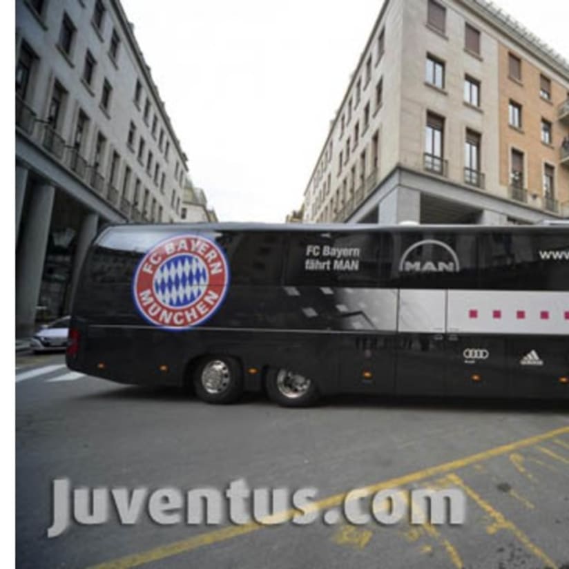 L'arrivo del Bayern a Torino