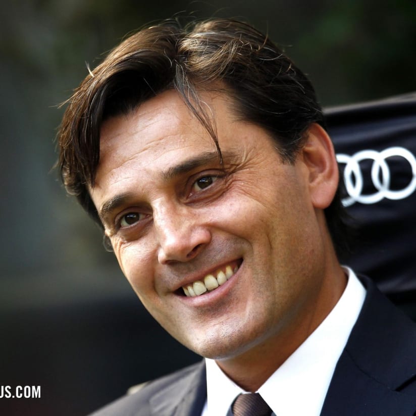 Montella: «Juve avversario tosto, vogliamo fare bella figura»