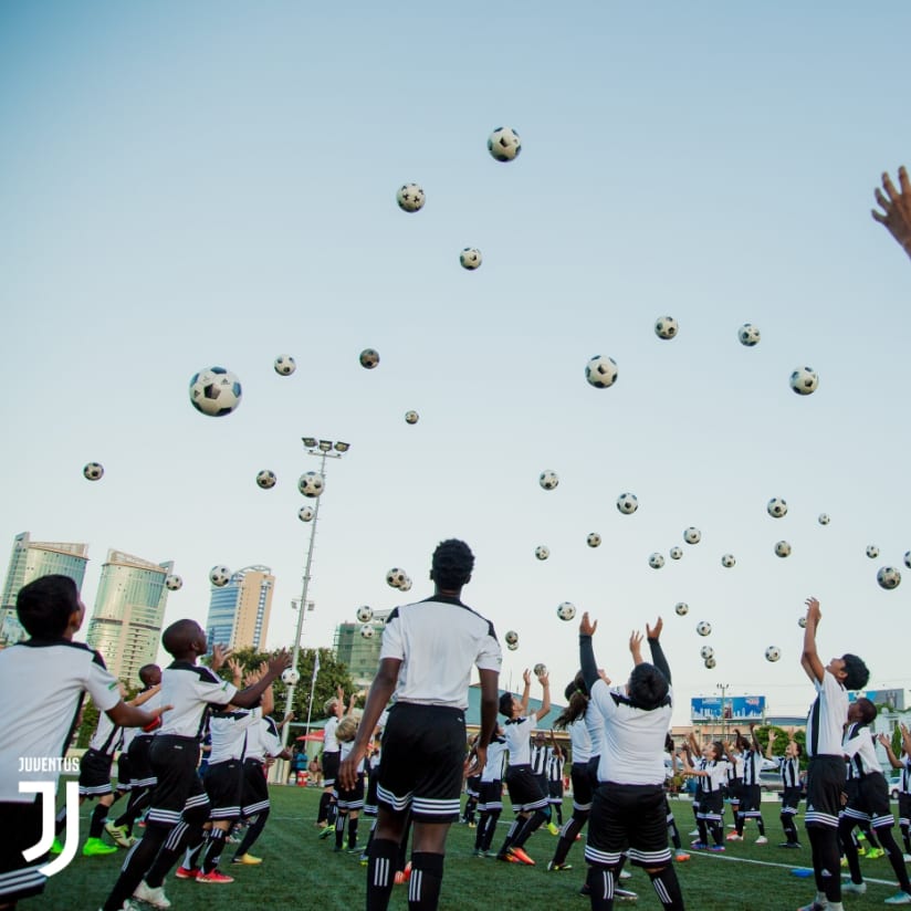 Juventus Academy camp in Tanzania