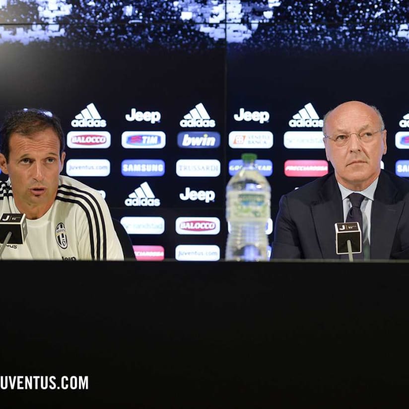 La conferenza stampa di Marotta e Allegri di inizio stagione